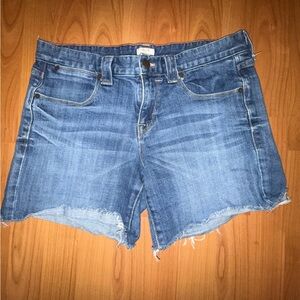 J.CREW Women's Jean Shorts Size 6 Stretch Denim